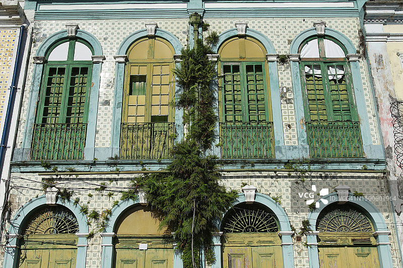 巴西亚马逊地区的贝伦市历史建筑图片素材