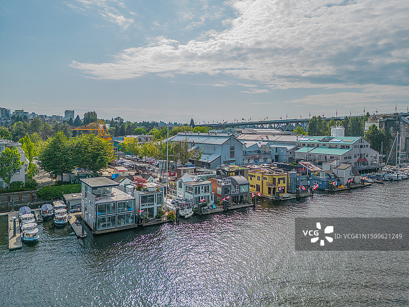 加拿大温哥华鸟瞰图片素材