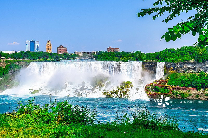 美国瀑布图片素材