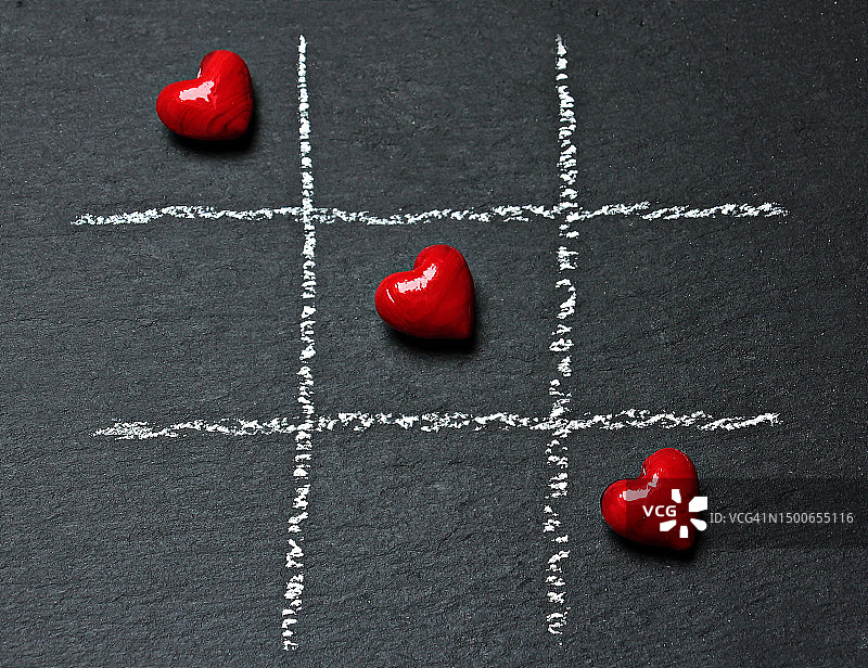 黑板上的心形特写，印度尼西亚图片素材