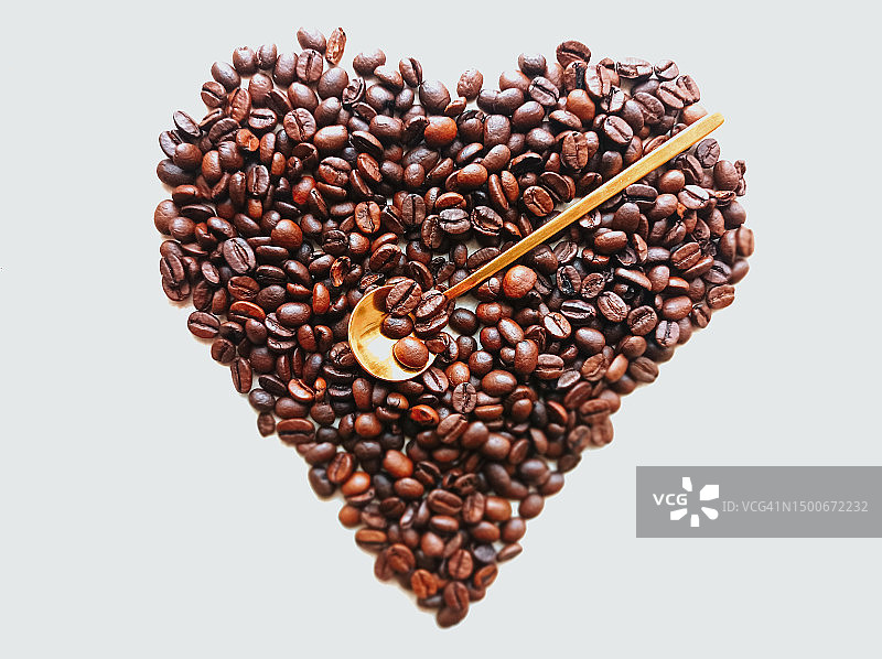 波兰心形咖啡豆图片素材