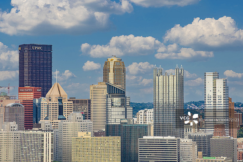 美国宾夕法尼亚州匹兹堡建筑特写图片素材