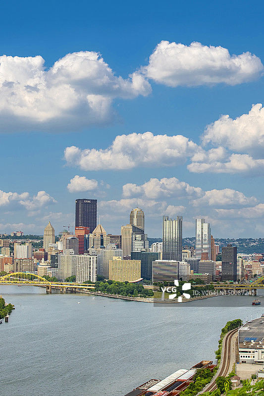 宾夕法尼亚州匹兹堡市中心美景图片素材