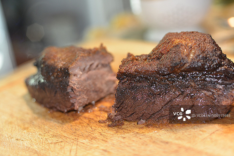 烤牛胸肉图片素材