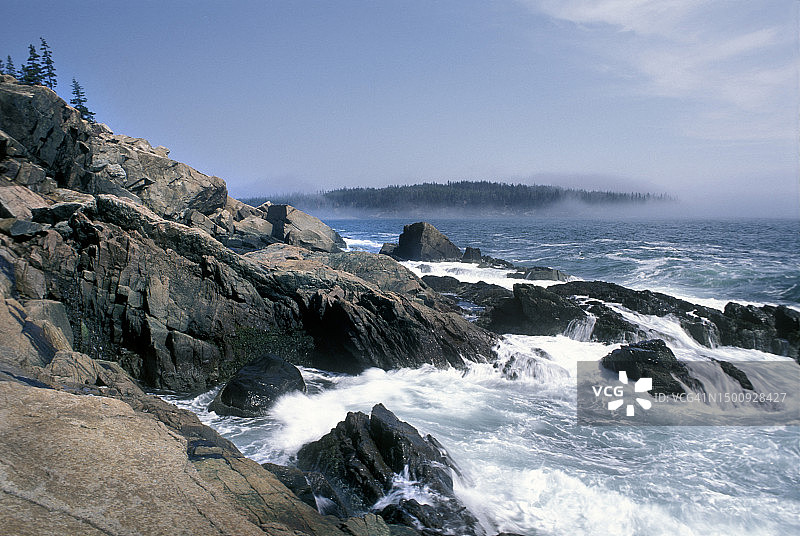 缅因州阿卡迪亚国家公园海岸景观图片素材