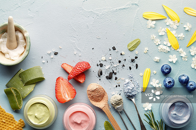 制作天然身体护肤品图片素材