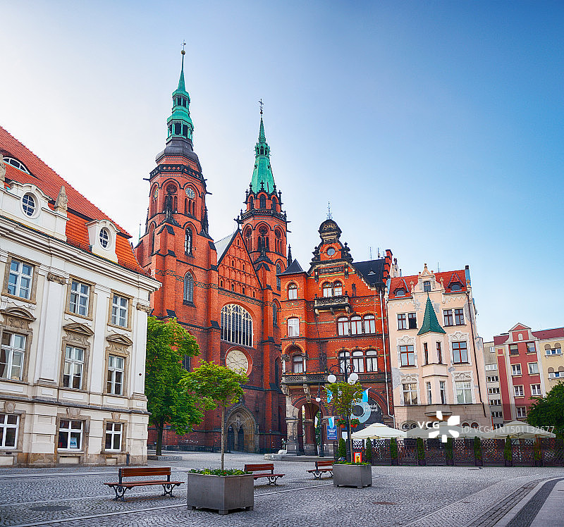 莱格尼察圣彼得和圣保罗大教堂图片素材