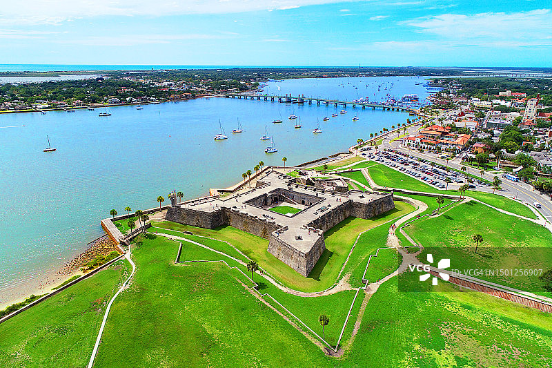 佛罗里达州圣奥古斯丁堡垒图片素材