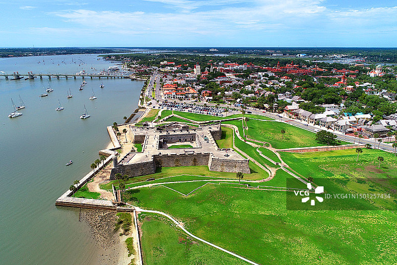 佛罗里达州圣奥古斯丁堡垒图片素材