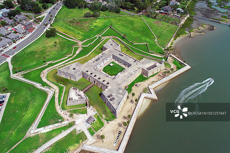 佛罗里达州圣奥古斯丁堡垒图片素材