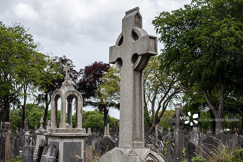都柏林格拉斯内文公墓图片素材