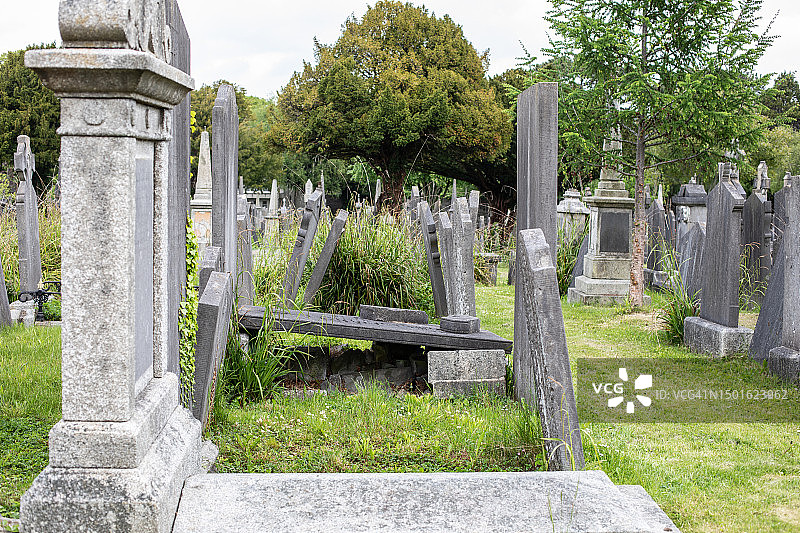 都柏林格拉斯内文公墓图片素材