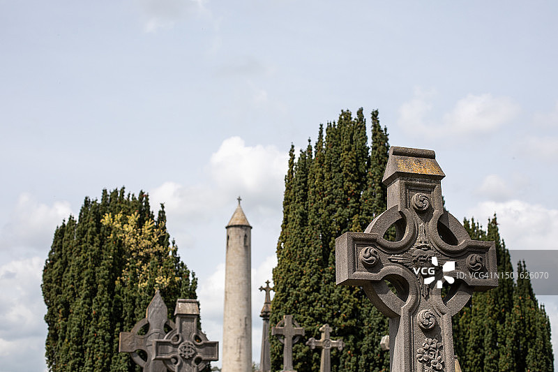 都柏林格拉斯内文公墓图片素材
