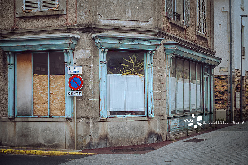 诺曼底朱诺海滩的住宅街图片素材