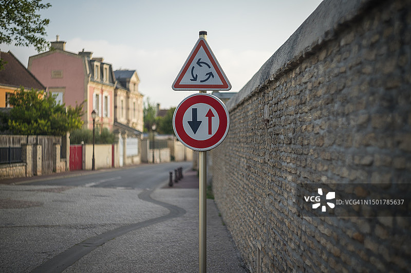 诺曼底朱诺海滩的住宅街图片素材