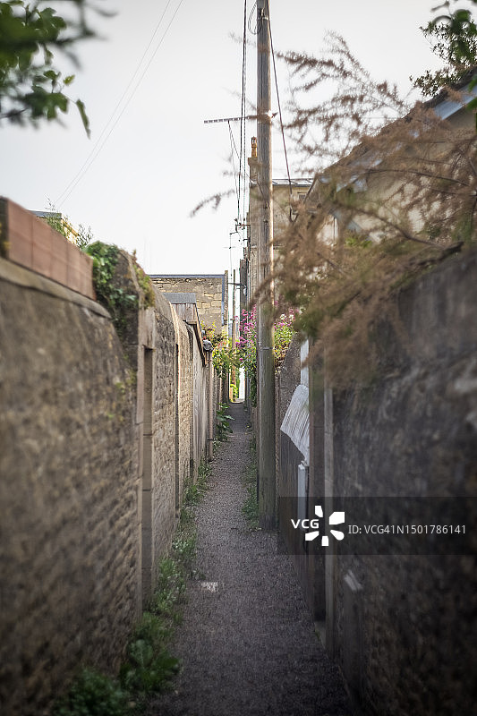 诺曼底朱诺海滩的住宅街图片素材
