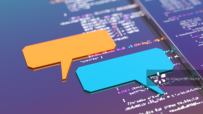 人工智能数字概念AI聊天机器人图片素材