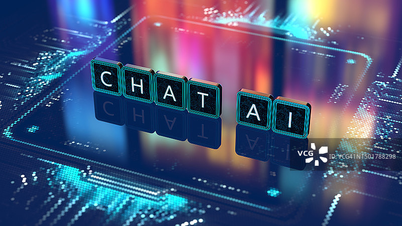 人工智能数字概念AI聊天机器人图片素材