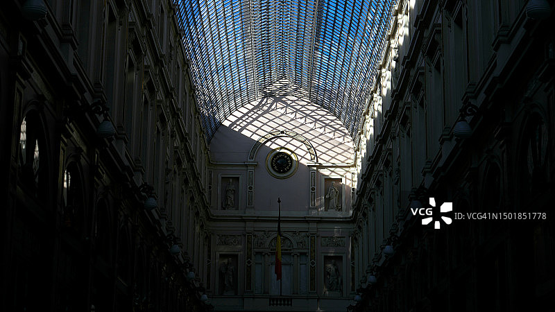 布鲁塞尔皇家画廊 - 玻璃屋顶图片素材