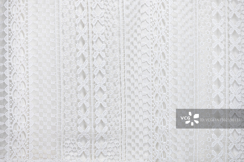 优雅的白色蕾丝背景，精致的图案图片素材