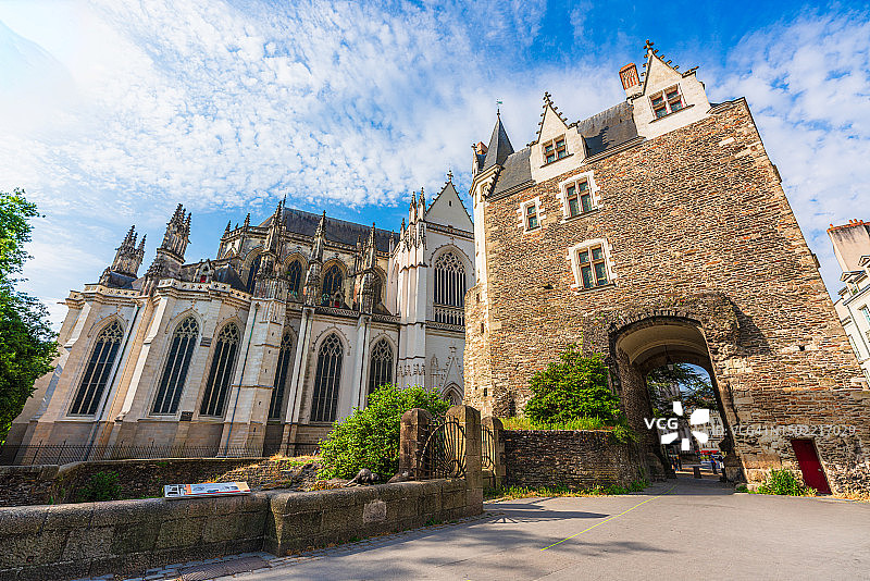 法国南特圣彼得门图片素材