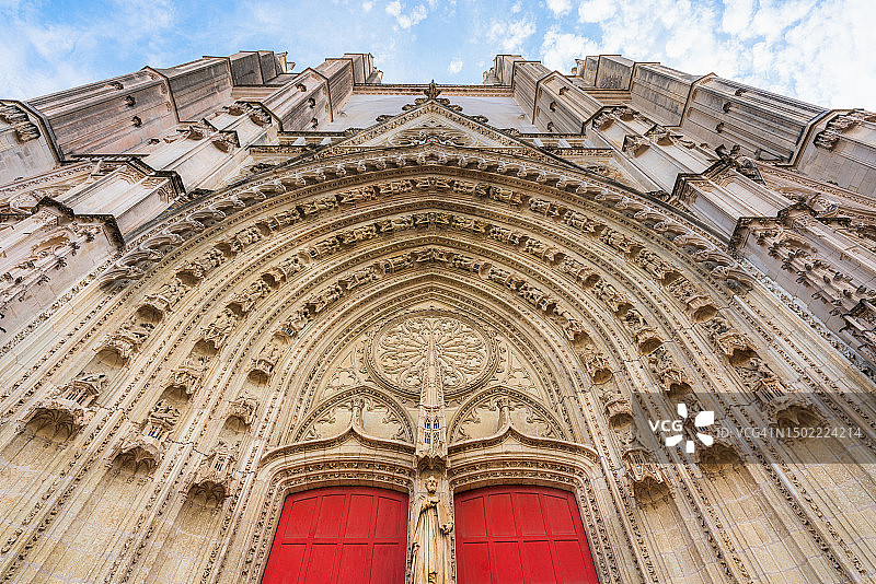 法国南特大教堂图片素材