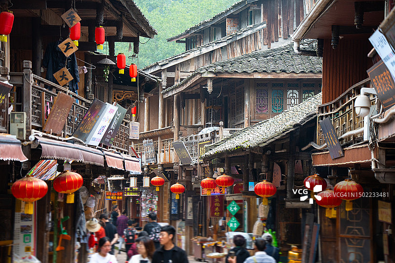 中国成都锦里古镇图片素材