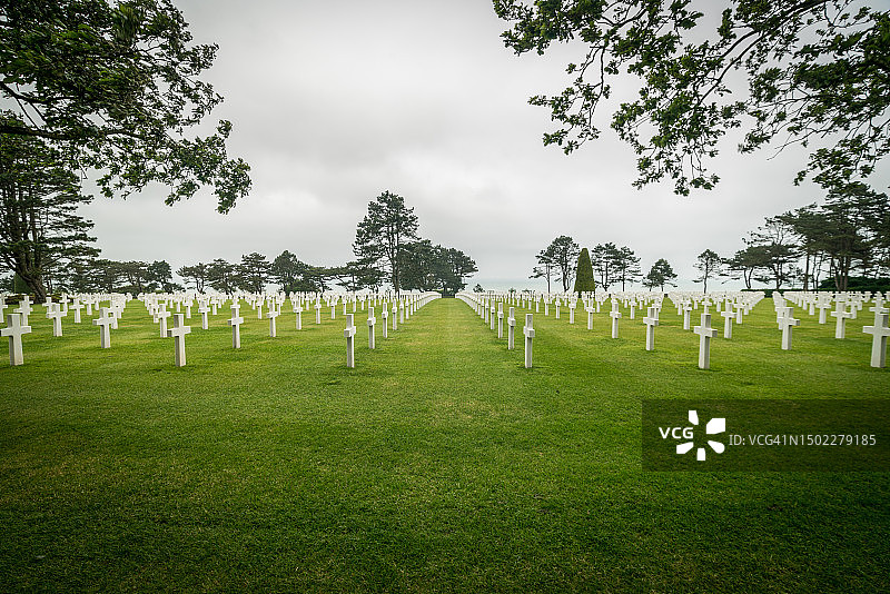 诺曼底美军公墓图片素材