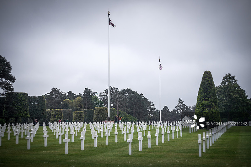 诺曼底美军公墓图片素材