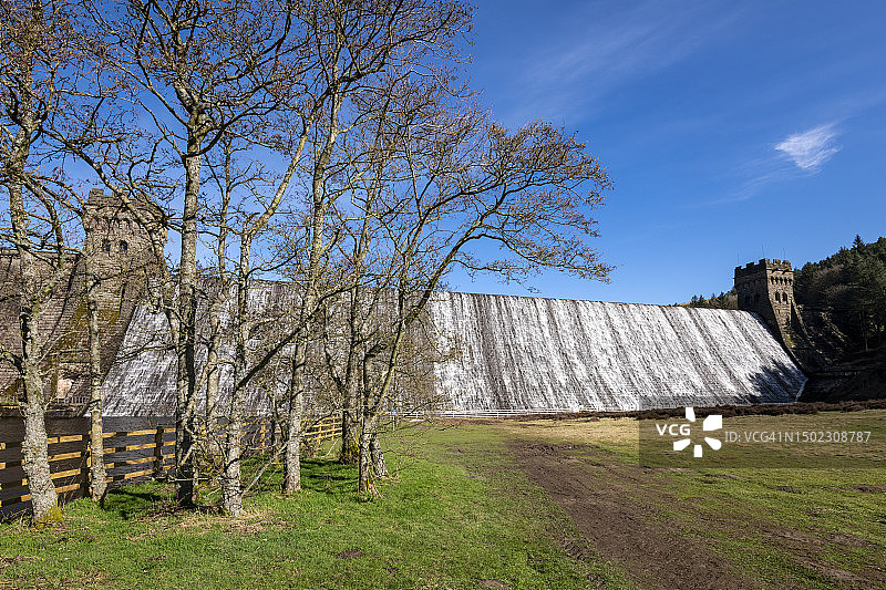 费尔霍姆斯，峰区国家公园，德比郡，德温特水坝图片素材