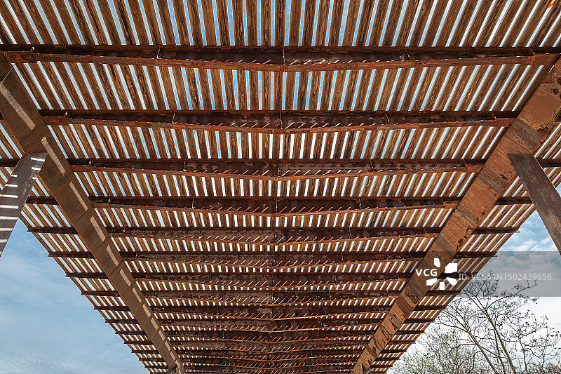 木制凉棚图片素材