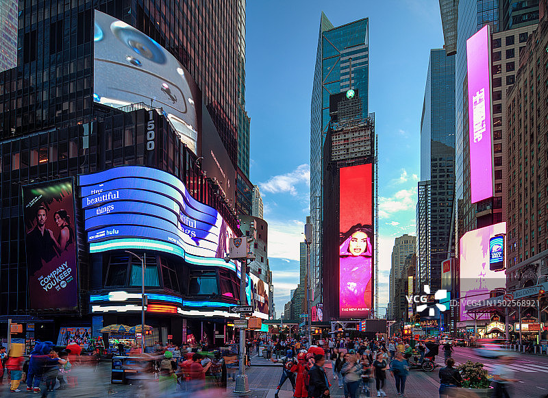 曼哈顿时代广场图片素材