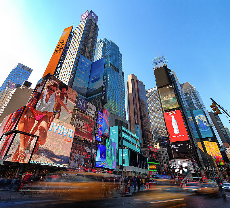 曼哈顿时代广场图片素材