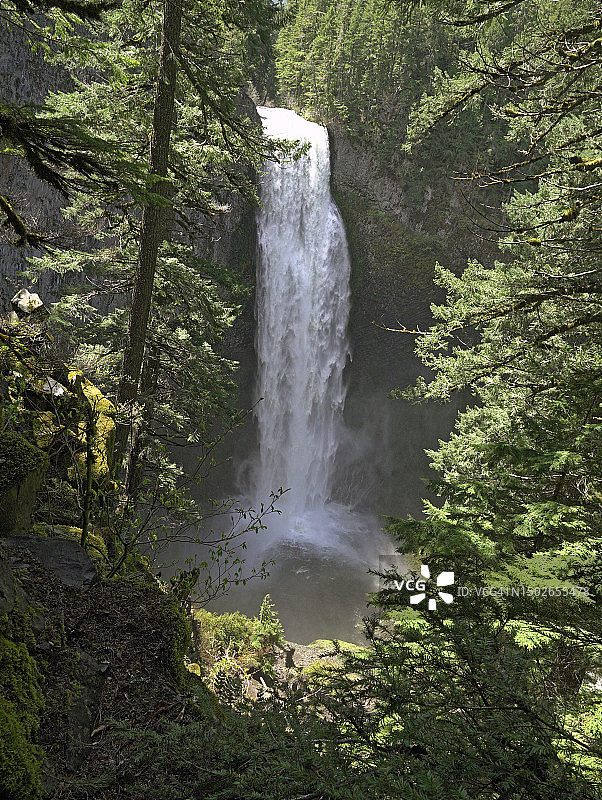 俄勒冈州盐溪瀑布图片素材