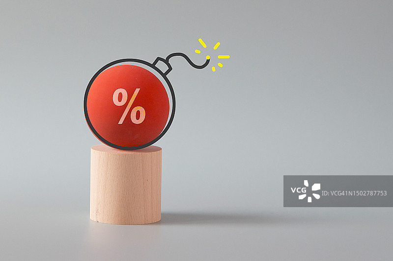 金融危机预测概念静物图片素材