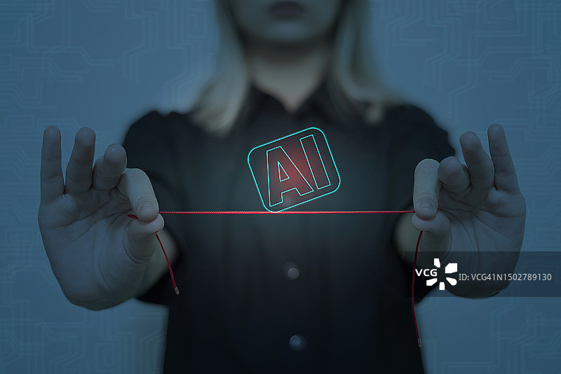 人工智能技术与聊天机器人客服图片素材