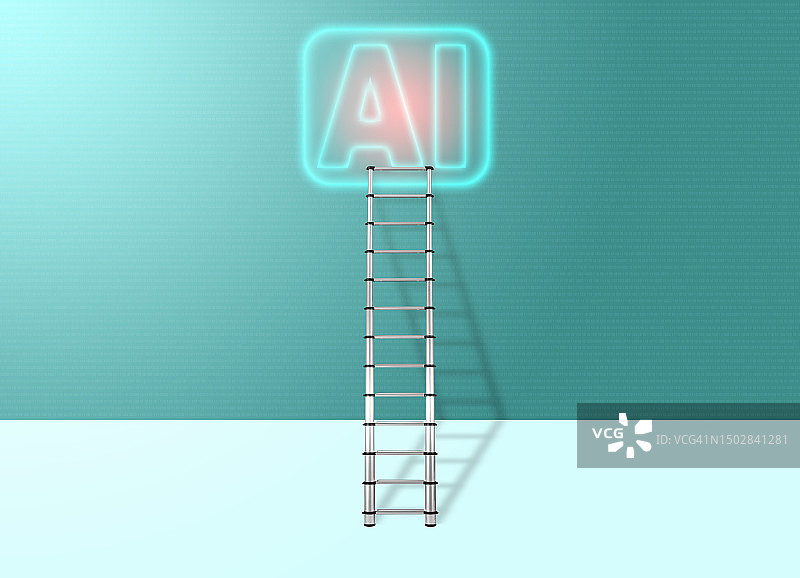 人工智能技术与聊天机器人概念图片素材