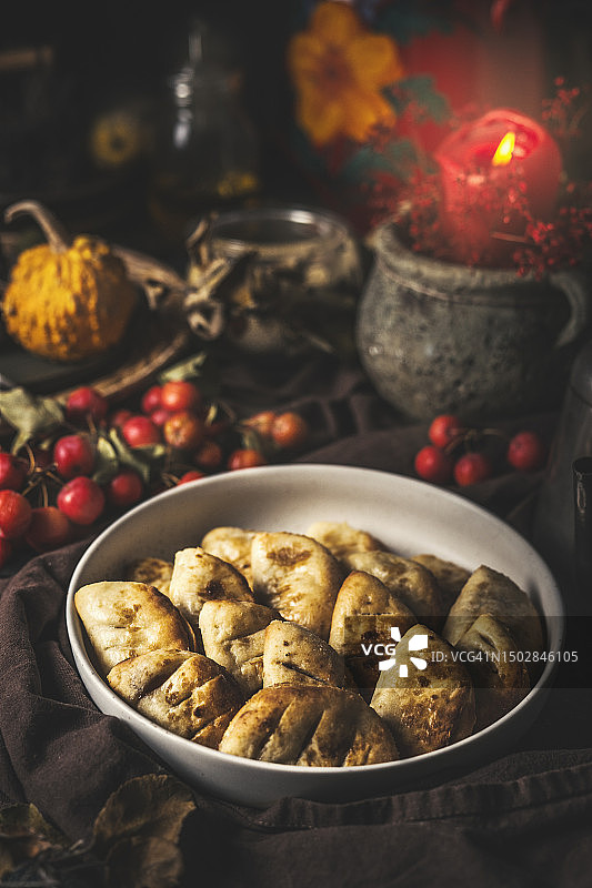 南瓜馅馅饼图片素材