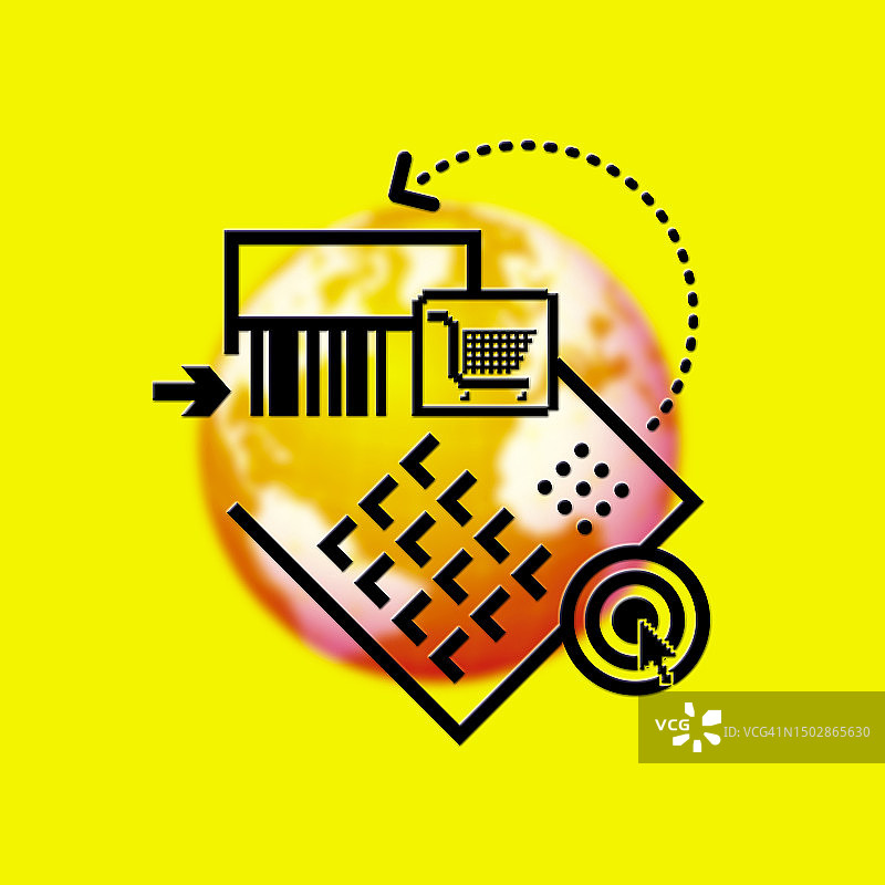 购物信息图表图片素材