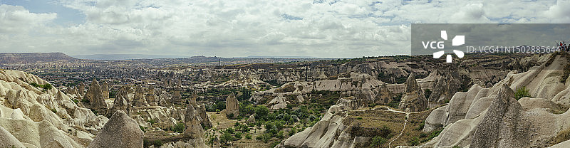 探索土耳其卡帕多奇亚令人叹为观止的壮丽景观图片素材