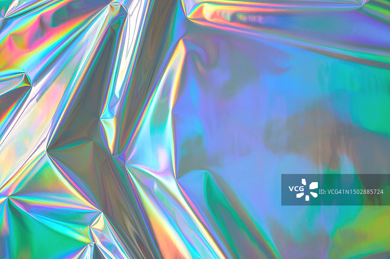 抽象霓虹蓝紫绿粉全息箔纹理未来复古Glowwave Acidwave 80s 90s y2k迪斯科锐舞背景图片素材