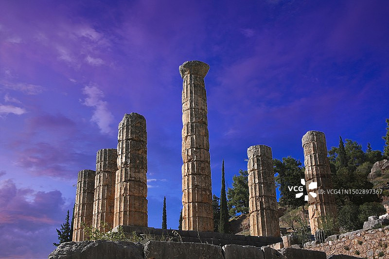 德尔斐阿波罗神庙图片素材