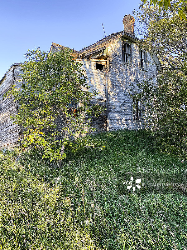 废弃农舍特写图片素材