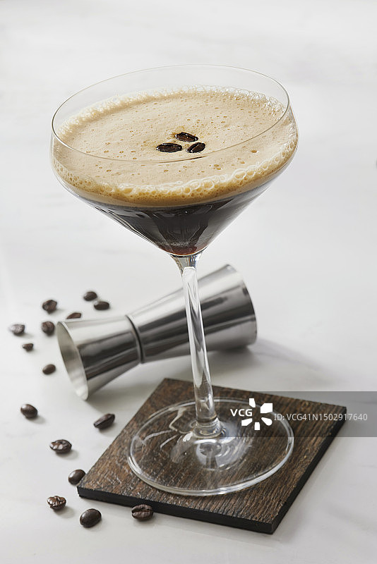 浓缩咖啡马提尼图片素材
