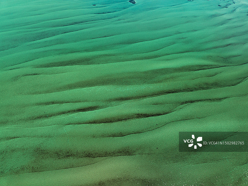 澳大利亚西澳大利亚州鲨鱼湾，印度洋海底的航拍图片素材