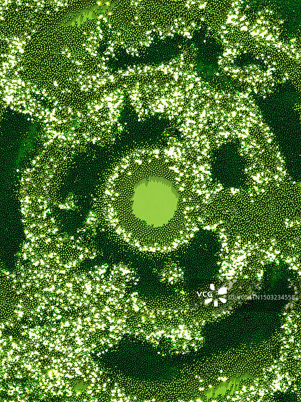 彩色粒子的3D抽象背景图片素材