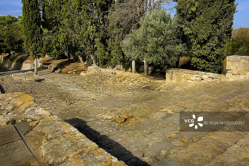 克诺索斯宫殿遗址剧场区图片素材