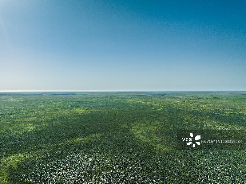 澳大利亚西澳大利亚州雨季阳光明媚的内陆地区航拍照片图片素材