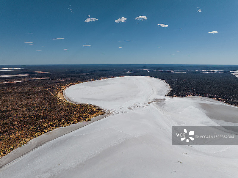 澳大利亚西澳大利亚莱夫罗伊湖航拍风光图片素材