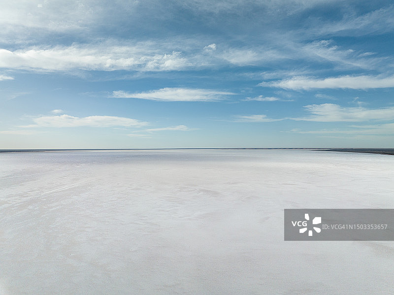 澳大利亚南澳州托伦斯湖干涸湖床航拍图片素材